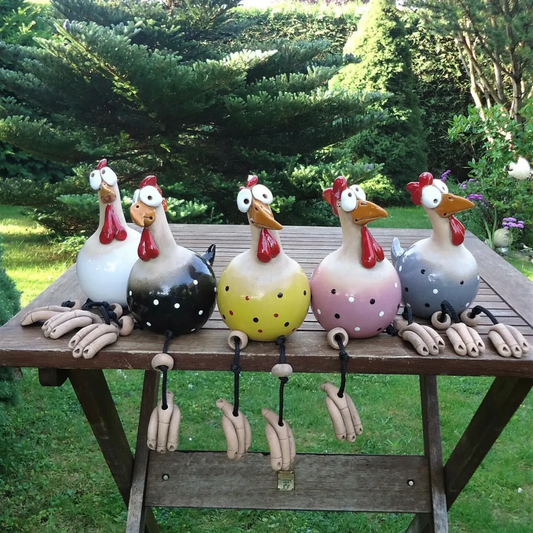 Gallina da giardino in ceramica – 1+1 GRATIS