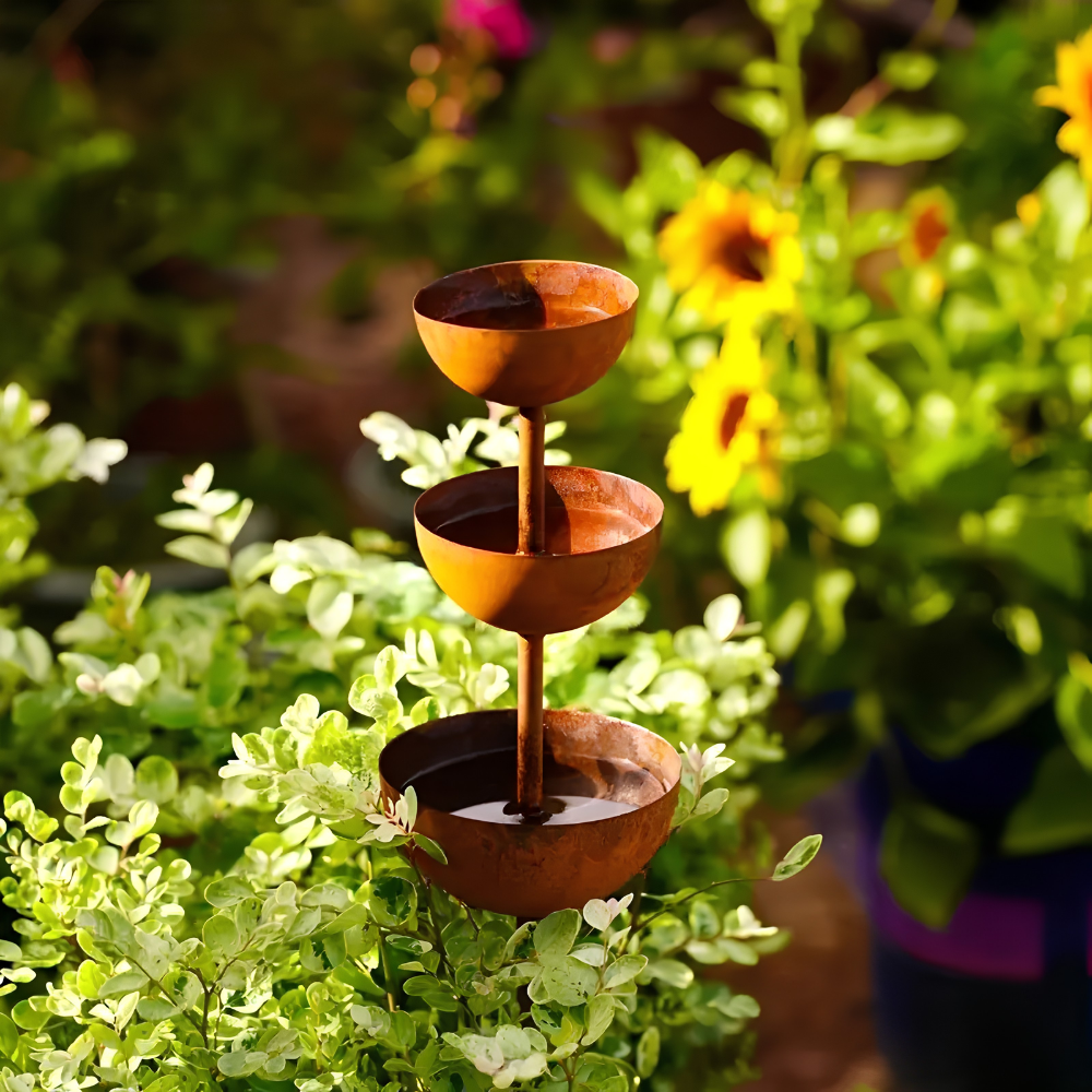 WingHaven™ – Bagnetto per Uccelli e Stazione di Alimentazione con Fontana