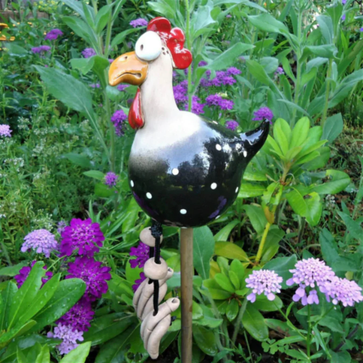 Gallina da giardino in ceramica – 1+1 GRATIS