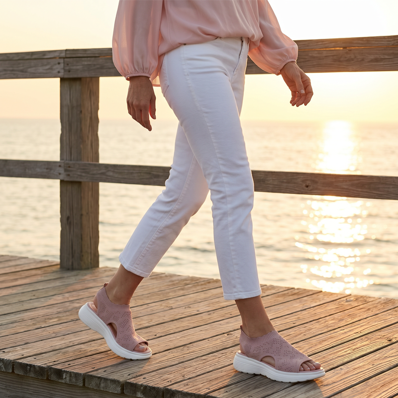 OrthaCloud™ – Sandali platform in maglia traspirante da donna