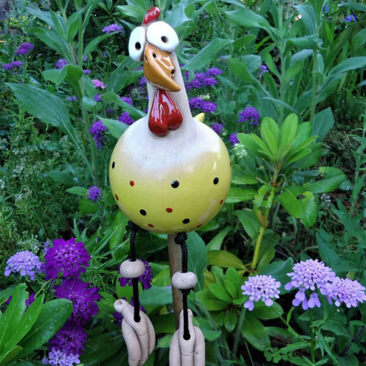 Gallina da giardino in ceramica – 1+1 GRATIS
