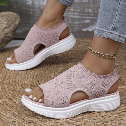 OrthaCloud™ – Sandali platform in maglia traspirante da donna