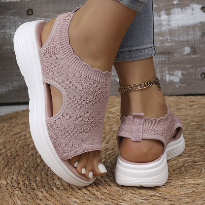 OrthaCloud™ – Sandali platform in maglia traspirante da donna
