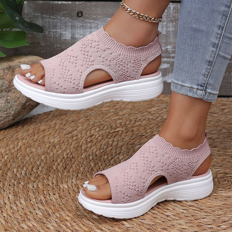 OrthaCloud™ – Sandali platform in maglia traspirante da donna