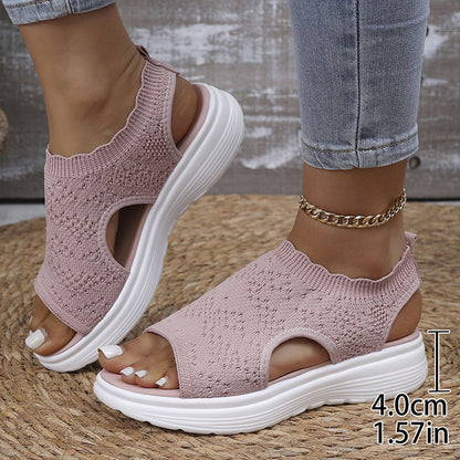OrthaCloud™ – Sandali platform in maglia traspirante da donna